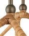 Currey and Company - 9500-0030 - Two Light Outdoor Lantern - Denison - Natural / Bronze / Frosted White