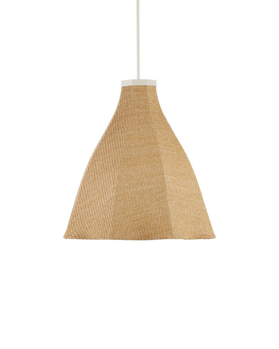 Currey and Company - 9500-0031 - One Light Outdoor Pendant - Cabo - Natural / Cream / White