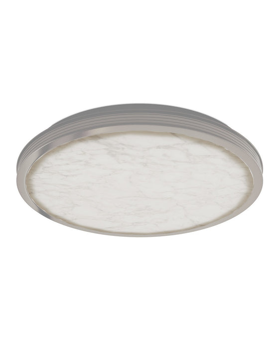 Currey and Company - 9999-0086 - LED Flush Mount - Aydan - Natural / Antique Nickel