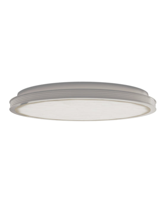 Currey and Company - 9999-0086 - LED Flush Mount - Aydan - Natural / Antique Nickel