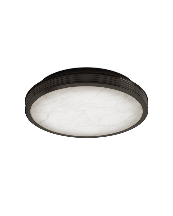 Currey and Company - 9999-0087 - LED Flush Mount - Aydan - Natural / Oil Rubbed Bronze