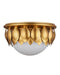 Currey and Company - 9999-0091 - LED Flush Mount - Paestum - Antique Gold Leaf / Antique Gold / Sugar White