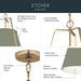 Kichler - 52711HGN - Two Light Pendant - Etcher - HERITAGE GREEN