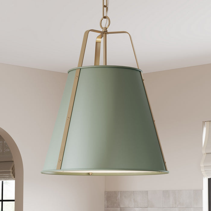 Kichler - 52711HGN - Two Light Pendant - Etcher - HERITAGE GREEN