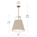 Kichler - 52711GRG - Two Light Pendant - Etcher - Greige