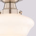 Vaxcel - C0351 - One Light Semi-Flush Mount - Eastgate - Satin Nickel