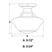 Vaxcel - C0351 - One Light Semi-Flush Mount - Eastgate - Satin Nickel