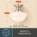 Vaxcel - C0351 - One Light Semi-Flush Mount - Eastgate - Satin Nickel