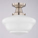 Vaxcel - C0352 - One Light Semi-Flush Mount - Eastgate - Satin Nickel