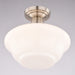 Vaxcel - C0352 - One Light Semi-Flush Mount - Eastgate - Satin Nickel