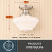 Vaxcel - C0352 - One Light Semi-Flush Mount - Eastgate - Satin Nickel