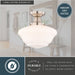 Vaxcel - C0352 - One Light Semi-Flush Mount - Eastgate - Satin Nickel