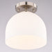 Vaxcel - C0353 - One Light Semi-Flush Mount - Shelby - Satin Nickel