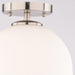 Vaxcel - C0353 - One Light Semi-Flush Mount - Shelby - Satin Nickel