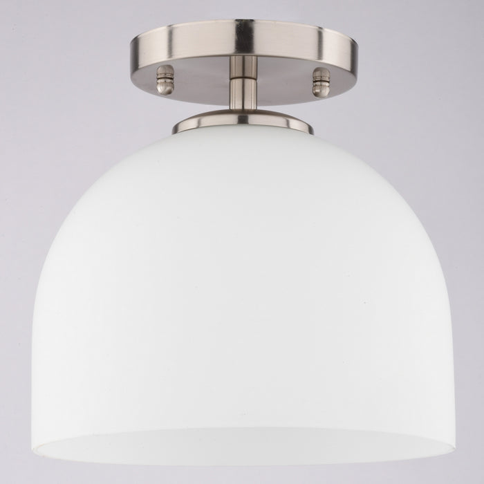 Vaxcel - C0353 - One Light Semi-Flush Mount - Shelby - Satin Nickel