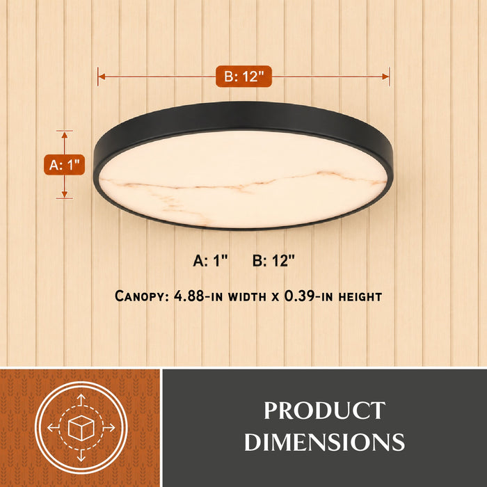 Vaxcel - C0354 - LED Flush Mount - Aurelia - Matte Black