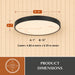 Vaxcel - C0354 - LED Flush Mount - Aurelia - Matte Black