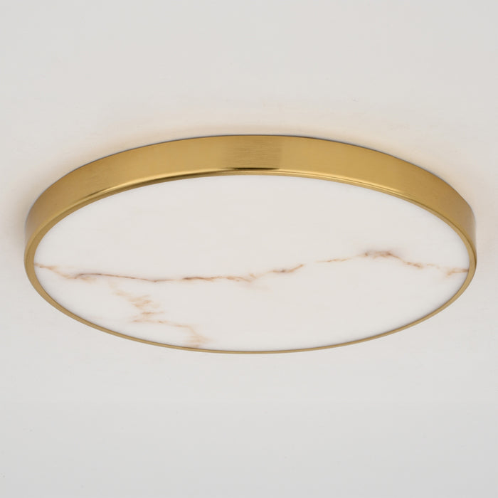 Vaxcel - C0355 - LED Flush Mount - Aurelia - Brushed Brass