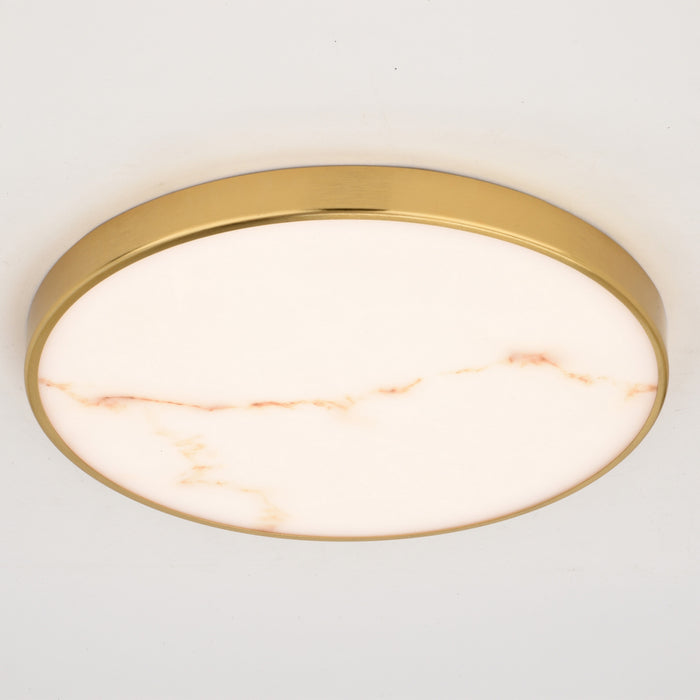 Vaxcel - C0355 - LED Flush Mount - Aurelia - Brushed Brass