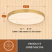 Vaxcel - C0355 - LED Flush Mount - Aurelia - Brushed Brass