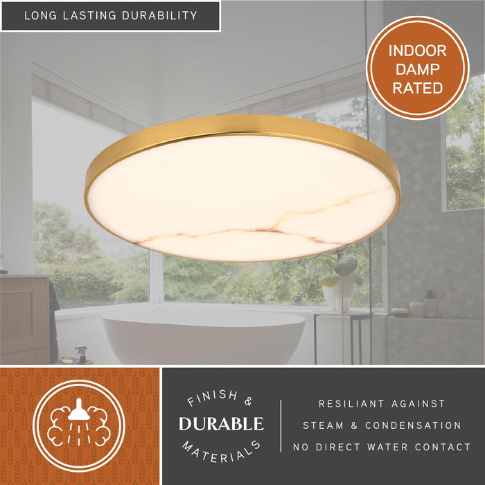Vaxcel - C0357 - LED Flush Mount - Aurelia - Brushed Brass