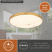 Vaxcel - C0357 - LED Flush Mount - Aurelia - Brushed Brass