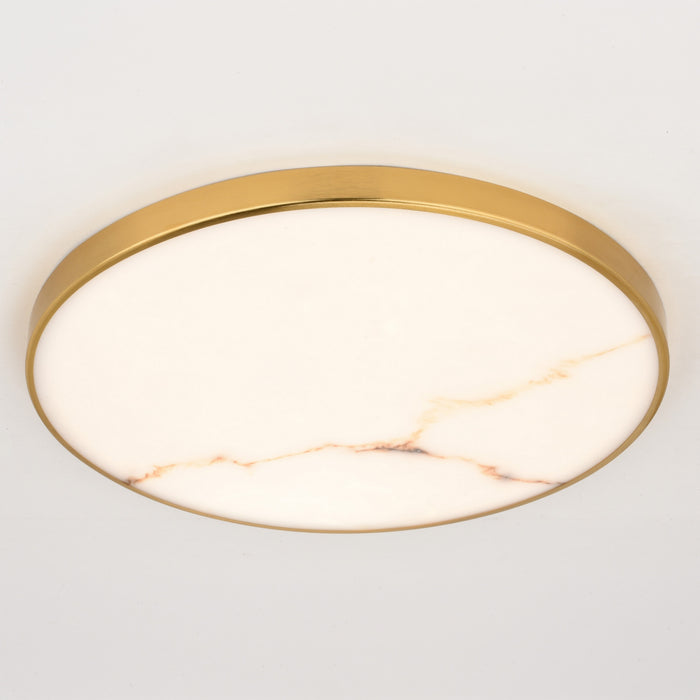 Vaxcel - C0357 - LED Flush Mount - Aurelia - Brushed Brass