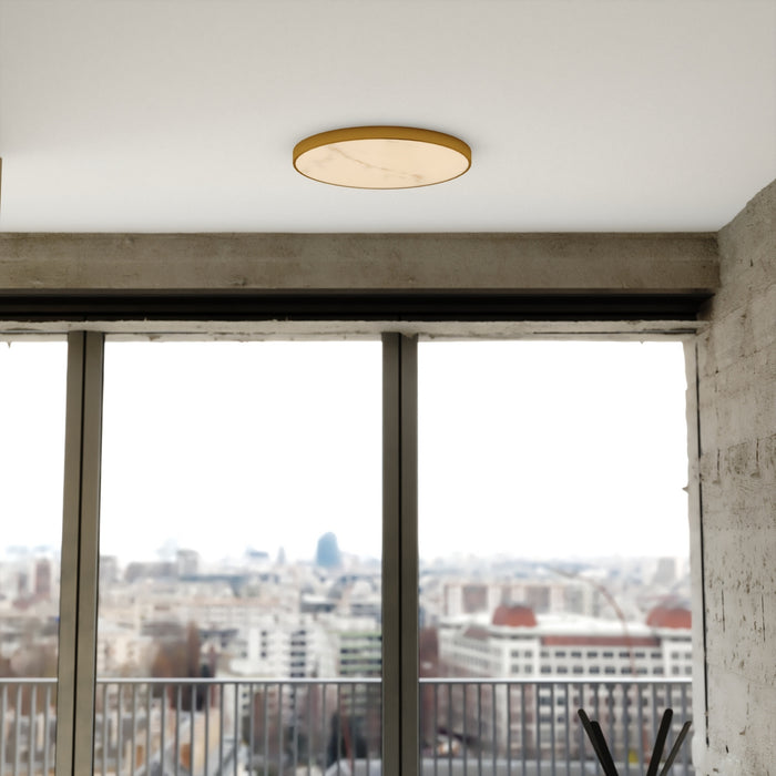 Vaxcel - C0357 - LED Flush Mount - Aurelia - Brushed Brass