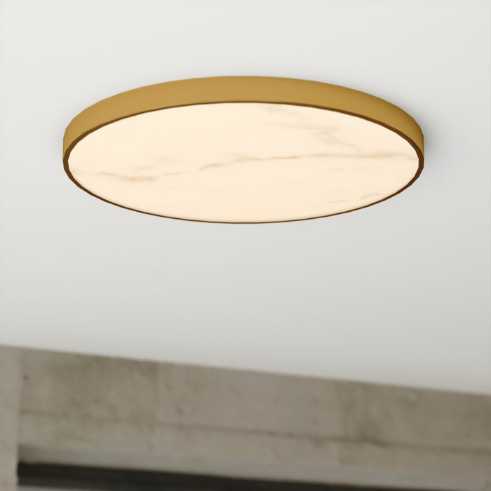 Vaxcel - C0357 - LED Flush Mount - Aurelia - Brushed Brass