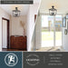 Vaxcel - C0377 - Three Light Semi-Flush Mount - Cottage Grove - Matte Black