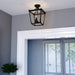 Vaxcel - C0377 - Three Light Semi-Flush Mount - Cottage Grove - Matte Black