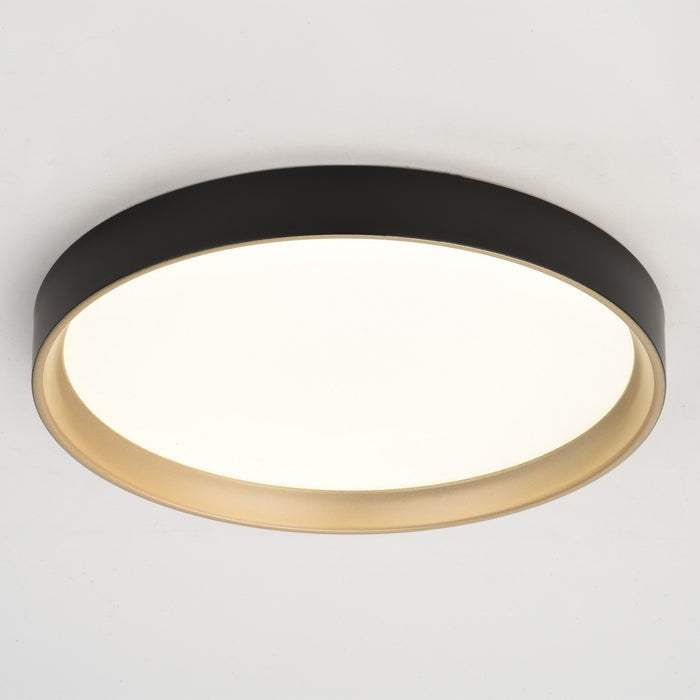 Vaxcel - C0383 - LED Flush Mount - Darien - Black and Gold