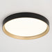 Vaxcel - C0383 - LED Flush Mount - Darien - Black and Gold