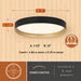 Vaxcel - C0383 - LED Flush Mount - Darien - Black and Gold