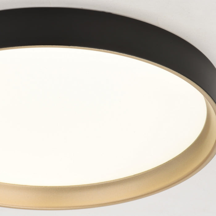 Vaxcel - C0383 - LED Flush Mount - Darien - Black and Gold