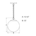 Vaxcel - P0441 - One Light Pendant - Linden - Matte Black