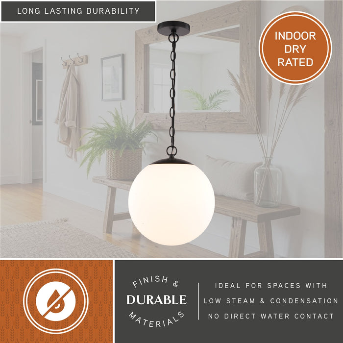 Vaxcel - P0441 - One Light Pendant - Linden - Matte Black