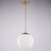 Vaxcel - P0454 - One Light Pendant - Linden - Muted Brass