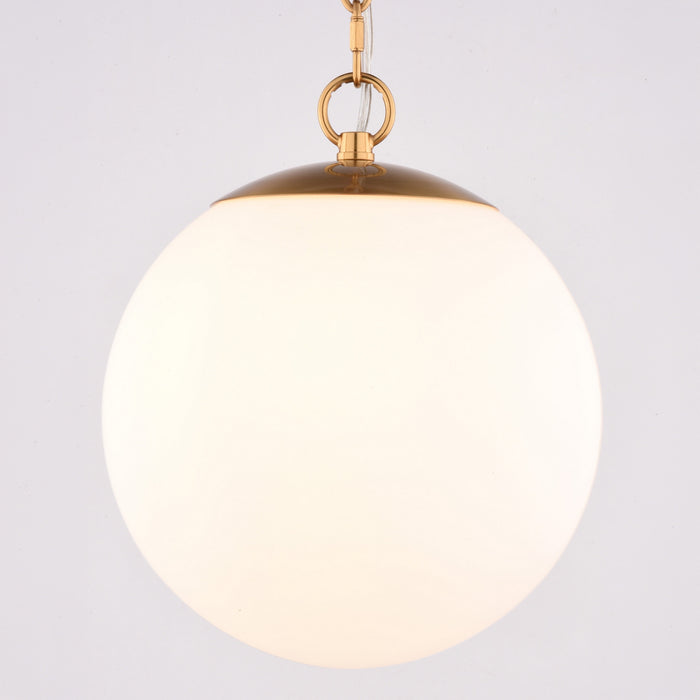 Vaxcel - P0454 - One Light Pendant - Linden - Muted Brass