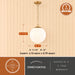 Vaxcel - P0454 - One Light Pendant - Linden - Muted Brass