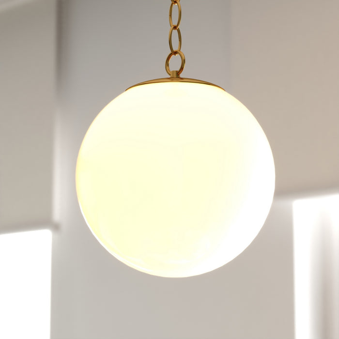 Vaxcel - P0454 - One Light Pendant - Linden - Muted Brass