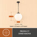 Vaxcel - P0455 - One Light Pendant - Linden - Matte Black