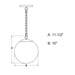 Vaxcel - P0455 - One Light Pendant - Linden - Matte Black
