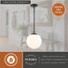 Vaxcel - P0455 - One Light Pendant - Linden - Matte Black