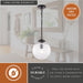 Vaxcel - P0456 - One Light Pendant - Linden - Matte Black