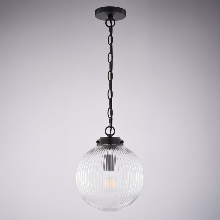 Vaxcel - P0456 - One Light Pendant - Linden - Matte Black