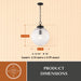 Vaxcel - P0456 - One Light Pendant - Linden - Matte Black