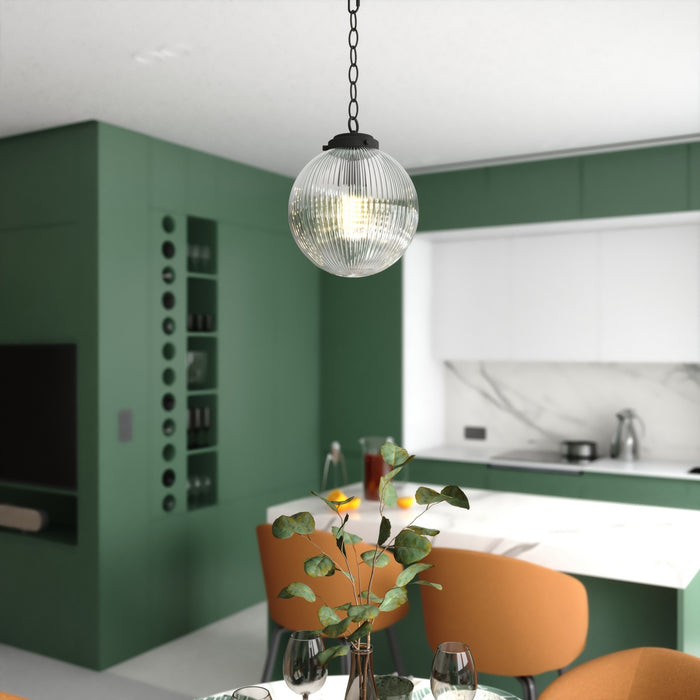 Vaxcel - P0456 - One Light Pendant - Linden - Matte Black