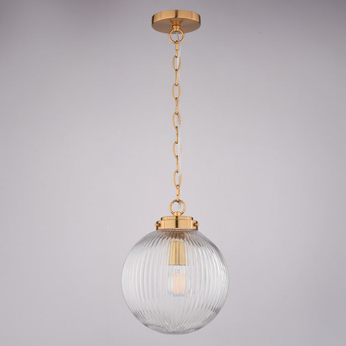 Vaxcel - P0457 - One Light Pendant - Linden - Muted Brass