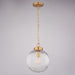Vaxcel - P0457 - One Light Pendant - Linden - Muted Brass